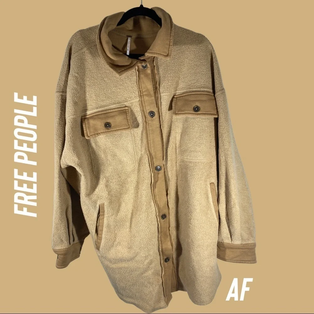 FREE PEOPLE RUBY JACKET TAN NEW NWT LARGE